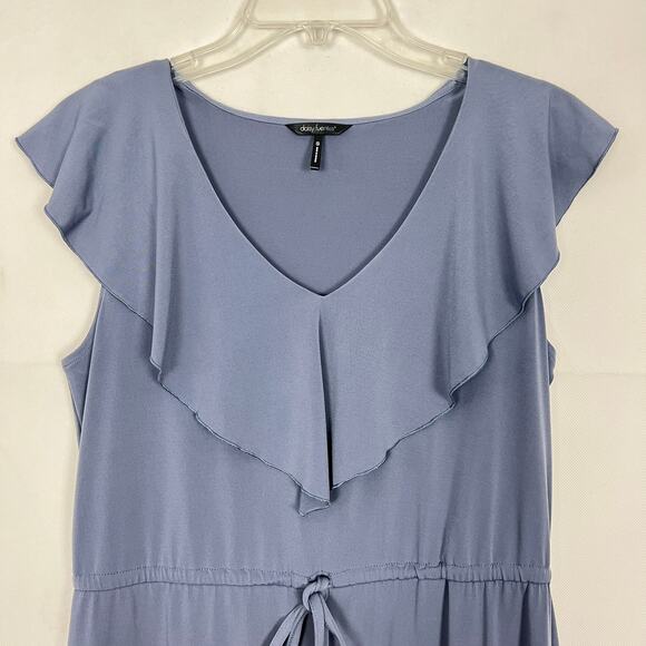 Daisy Fuentes Ruffle Blue Dress - Picture 3 of 10